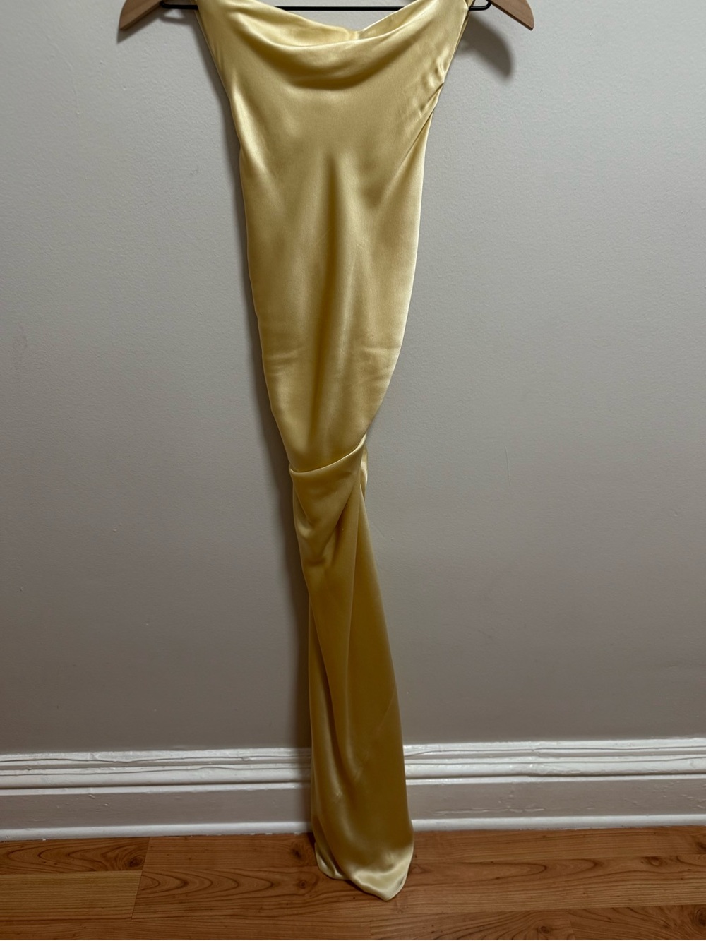 Reformation cassette silk dress blonde butter yellow wedding guest bridesmaid 6 - Picture 2 of 9